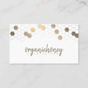 Honeycomb Bee Farm Apiary Business Card