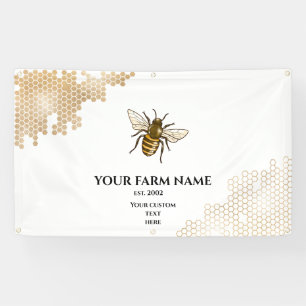 Honeycomb Bee Farm Beekeeper Apiarist Honeybees  Banner