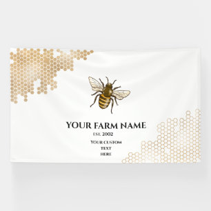 Honeycomb Bee Farm Beekeeper Apiarist Honeybees Bu Banner