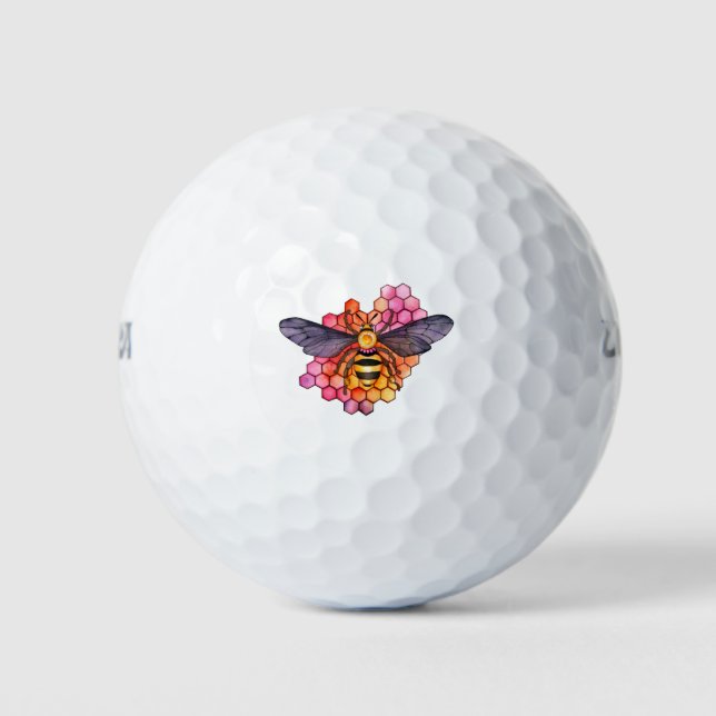 Honeycomb Bee Golf Balls (Front)