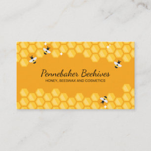 Honeycomb Beehive Frame Apiary Business Card
