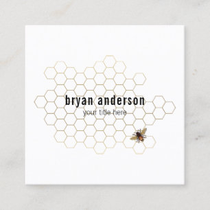 Honeycomb Beekeeper Business Card