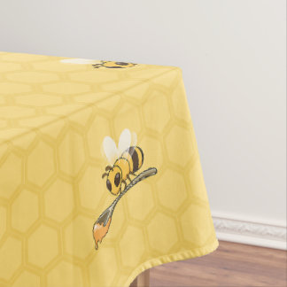Honeycomb Bees Cooking Tablecloth