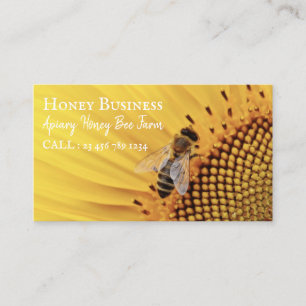 Honeycomb bees pure raw farm Apiarist Business Card