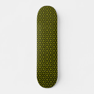 Honeycomb - Black and Yellow Skateboard