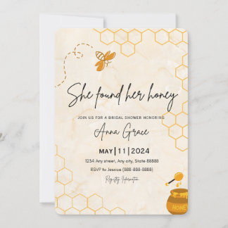 Honeycomb Bridal Shower Invitation
