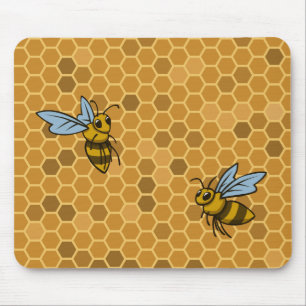 Honeycomb Bumble Bees Mouse Mat
