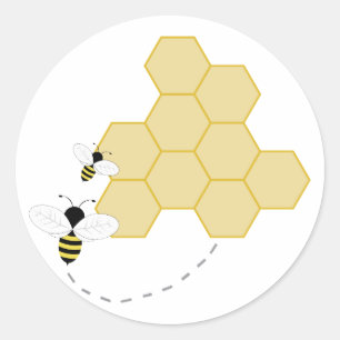 Honeycomb Classic Round Sticker