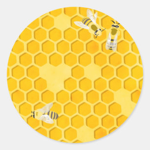 Honeycomb Classic Round Sticker