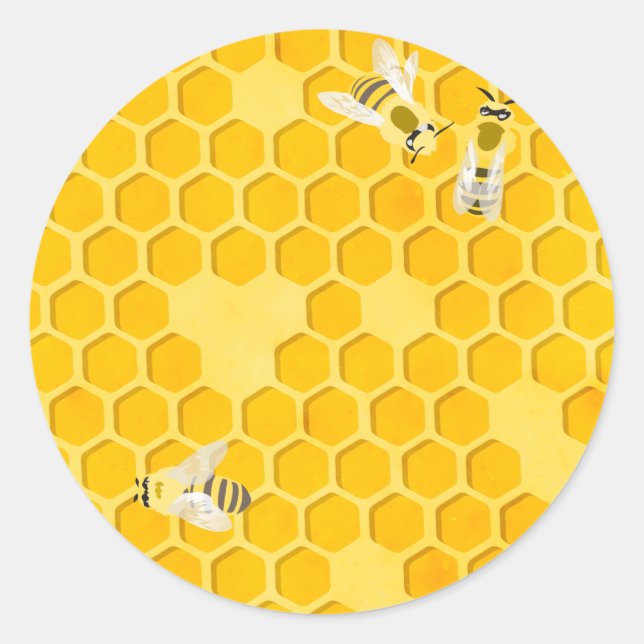 Honeycomb Classic Round Sticker (Front)
