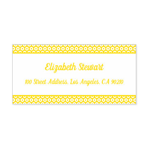 Honeycomb Design Return Address Self-Inking Stamp