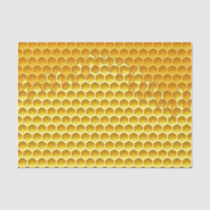 Honeycomb Dripping With Honey  Tissue Paper