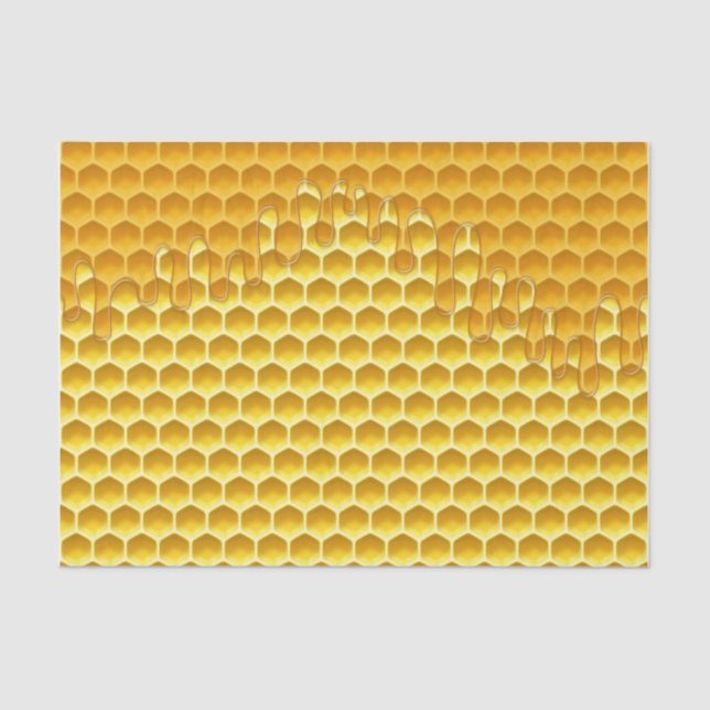 Honeycomb Dripping With Honey  Tissue Paper (Front)