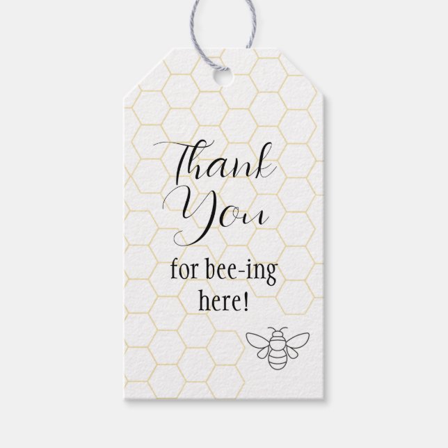 Honeycomb Favour Tags (Front)