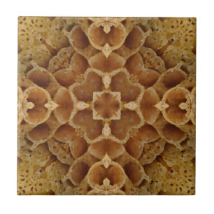 Honeycomb geometric 4 corner flower design tile