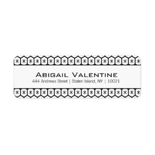 HoneyComb Geomtric Return Address Labels