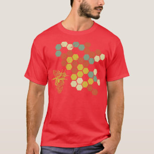Honeycomb Honey Bee Hobby Beekeeper T-Shirt