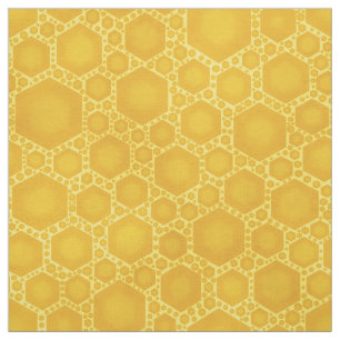 Honeycomb Honey Beehive Bee Pattern Cute Nature Fabric