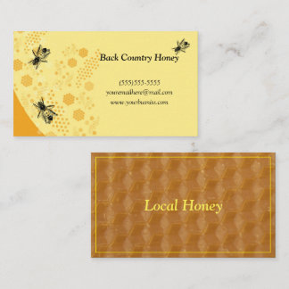 Honeycomb Honeybee Honey Bee Farm Business Card
