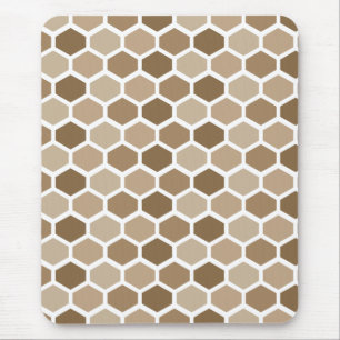 Honeycomb in Sand Mouse Mat