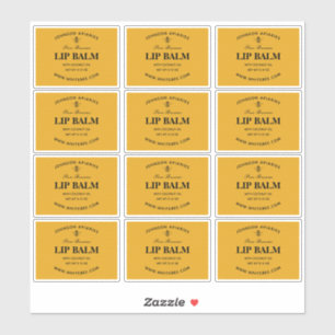 Honeycomb Lip Beeswax Balm Labels