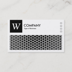 Honeycomb - Logo and Panel v2 - Black Business Card