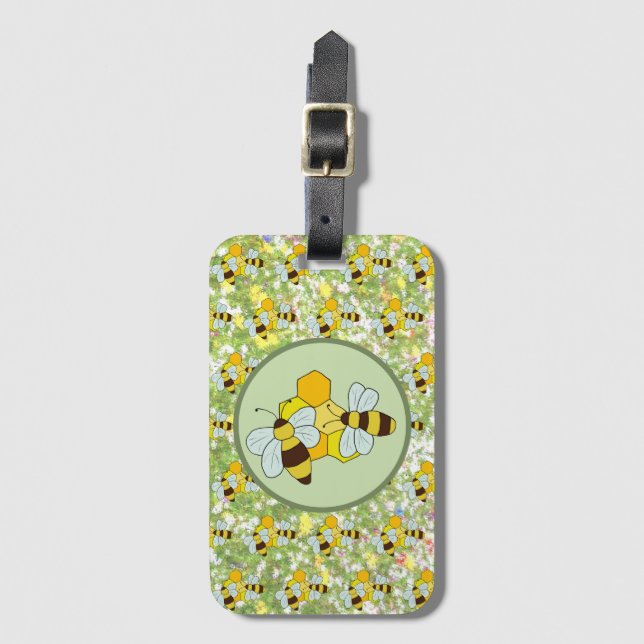 honeycomb luggage tag (Front Vertical)