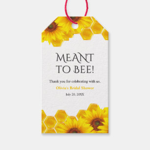 Honeycomb Meant to Bee Bridal Shower Thank You Gift Tags