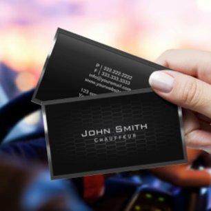 Honeycomb Metal Cells Chauffeur Business Card