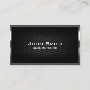 Honeycomb Metal Cells Diving Business Card