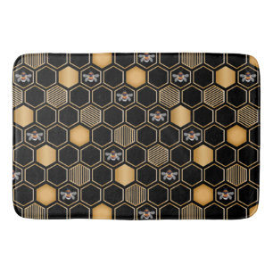 Honeycomb Pattern Bath Mat