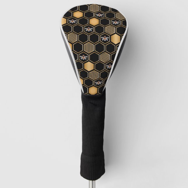 Honeycomb Pattern Golf Head Cover (Front)