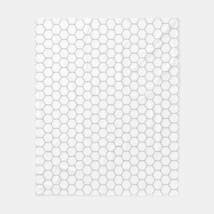 Honeycomb pattern hexagon design fleece blanket