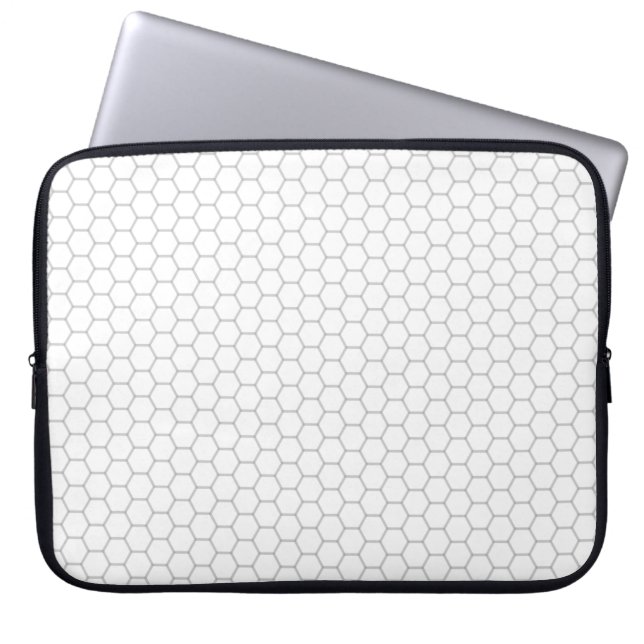Honeycomb pattern hexagon design laptop sleeve (Front)