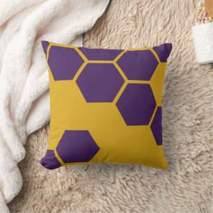 Honeycomb pattern hexagons geometric cushion