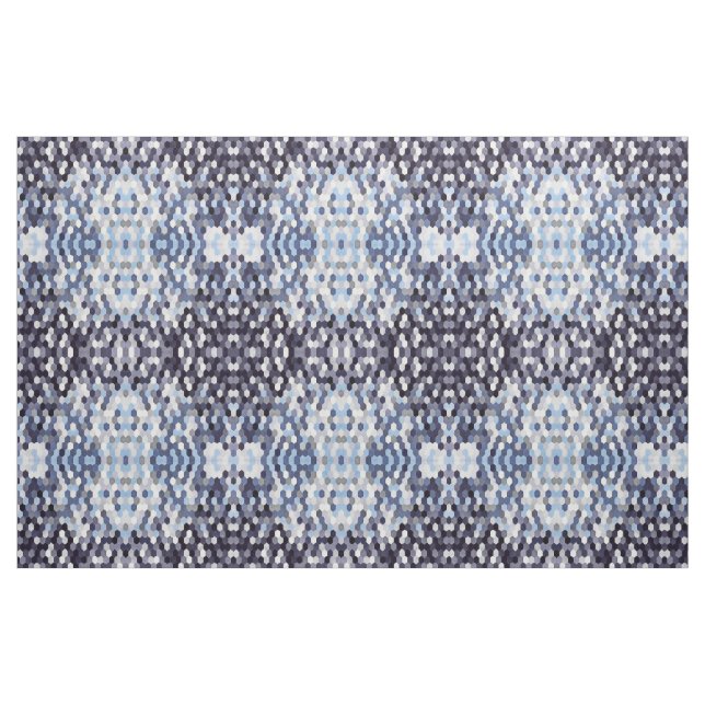 Honeycomb Pattern In Blue Tones Fabric (Fat Quarter)