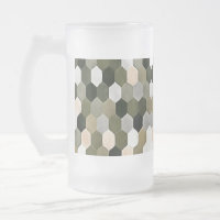 Honeycomb Pattern In Shades Of Grey and Pink