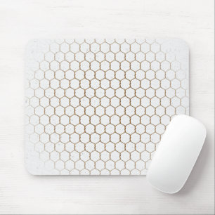 Honeycomb Pattern On Specks Mouse Mat