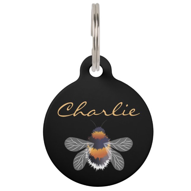 Honeycomb Pattern Pet Tag (Front)