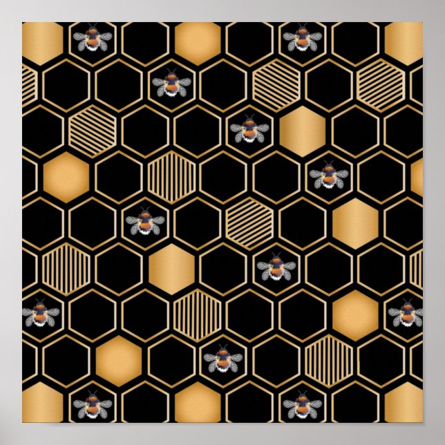 Honeycomb Pattern Poster (Front)