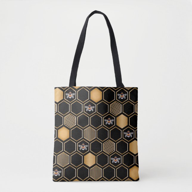 Honeycomb Pattern Tote Bag (Front)