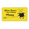 Honeycomb Personalised Honey Jar Label Cartoon Bee