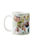 Honeycomb Photo Collage 17 Picture Sage Green