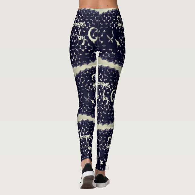 Honeycomb Printed Leggings (Back)
