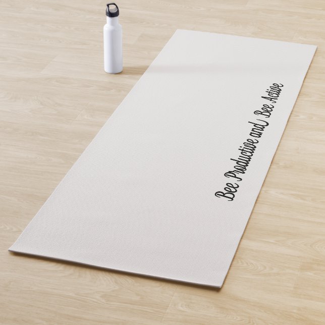 Honeycomb | Solid Colour Cream 2 Personal Yoga Mat (In Situ)