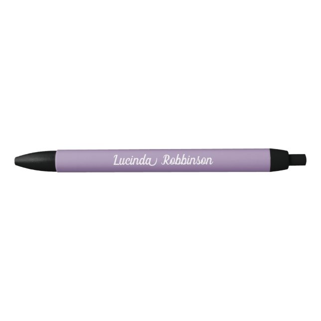 Honeycomb | Solid Colour Purple 2 Personal Black Ink Pen (Front)