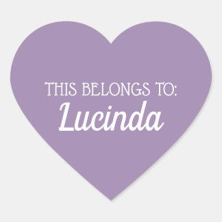 Honeycomb | Solid Colour Purple 2 Personal Heart Sticker