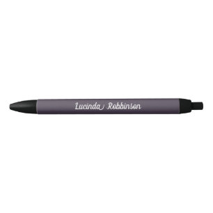 Honeycomb Solid Colour Purple 4 Personal Black Ink Pen