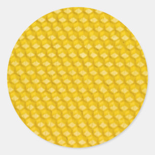 Honeycomb Template For Bees To Work On Classic Round Sticker