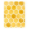 Honeycomb yellow bee art poster